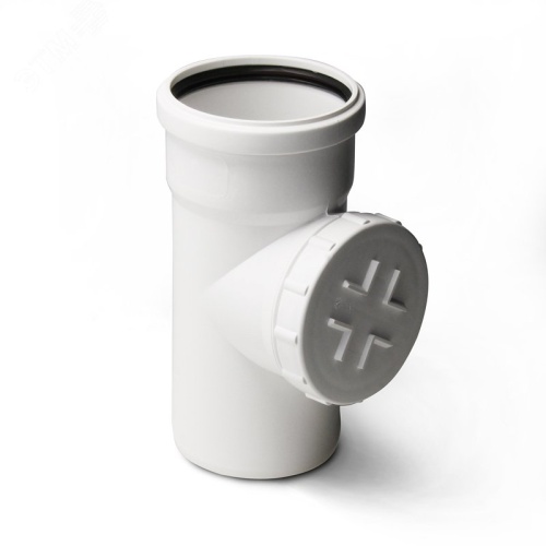 Ревизия с крышкой для малошумной канализации 50 мм | код ST605000W | PRO AQUA