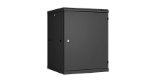 Настенный разборный шкаф TLK 19, 15U, металлическая дверь, Ш600хВ770хГ600мм, 2 пары монтажных направляющих, черный | код TWC-156060-R-M-BK | TLK