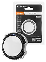 Выключатель 1-кл. 16А 250В кнопочный механизм белый, Байкал TDM | код SQ1819-0022 | TDM