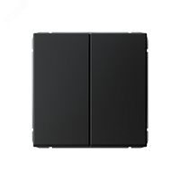 Выключатель 2-кл. ArtGallery (сх. 5) 10AX механизм карбон | код GAL001051 | Systeme Electric