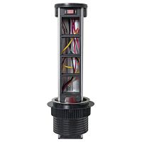 Встраиваемая мини-колонна с беспроводной зарядкой 15Вт, 8 модулей C-Line | код cl-vmkwс-8-s | EKF