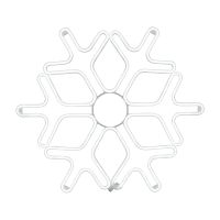 Фигура Снежинка из гибкого неона, 60х60 см, цвет свечения белый NEON-NIGHT | код 501-325 | NEON-NIGHT