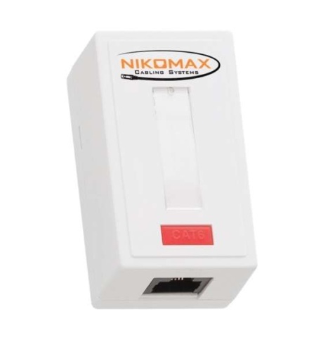 Розетка 1 порт кат.6 (класс E) 250МГц RJ45/8P8C 110/KRONE T568A/B на печатной плате неэкран. бел. | код. NMC-WO1UE2-WT | NIKOMAX Розетка 1 порт кат.6 (класс E) 250МГц RJ45/8P8C 110/KRONE T568A/B на печатной плате неэкран. бел. | код. NMC-WO1UE2-WT | NIKOMAX