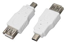 Переходник гнездо USB-A (Female)-штекер miniUSB (Male) REXANT | код 18-1175 | REXANT