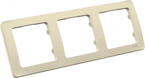 MASTER Рамка на 3 поста, слоновая кость | код Р403-01 | HEGEL