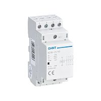 Контактор модульный NCH8-25/40 25A 4НО AC24В 50Гц соответствует стандарту ROHS (CHINT) | код 256090 | CHINT