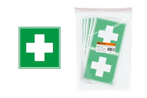 Знак 150х150мм Медицинская аптечка TDM | код SQ0817-0023 | TDM Знак 150х150мм Медицинская аптечка TDM | код SQ0817-0023 | TDM