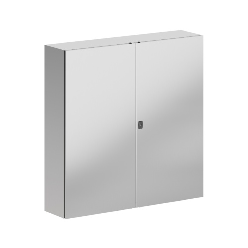 Корпус навесной STH с М/П двухдверный из нержавеющей cтали AISI304 ВxШxГ 1200x1200x300 мм, с фланцем, IP55 | код R5STH12123F-304 | DKC