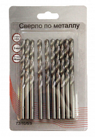 Сверло по металлу 5 мм, HSS (10 шт. в блистере), , Шт | код 73/10/6/9 | ВИХРЬ