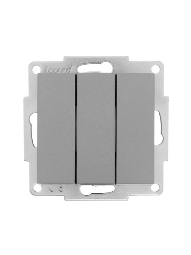 Выключатель 3-кл. СП Vesna механизм платина