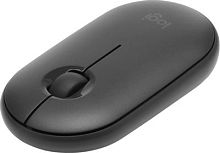 Мышь Logitech Pebble M350 темно-серый оптическая (1000dpi) беспроводная BT/Radio USB (2but) | код 1892788 | Logitech