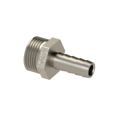 Штуцер для шланга латунь наружн. резьба 20х1/2дюйм никель (инд. упак.) | код 34953 | RTP Штуцер для шланга латунь наружн. резьба 20х1/2дюйм никель (инд. упак.) | код 34953 | RTP