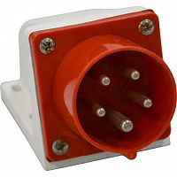 Вилка для монтажа на поверхность 515-16А-6h-380AC-3P+PE+N-IP44 | код. 241215 | КЭАЗ