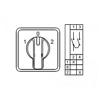 800 117, CS063051M, Трехпозиционные Переключатели (1-0-2) , 1 FAZ 63 A 60градус. | код 0.0.0.8.00117 | KLEMSAN