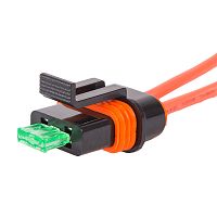 Держатель предохранителя типа Мини влагозащитный на проводе REXANT | код 16-0424 | REXANT