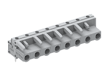 475354 Розетка на плату MCS, горизонт.,шаг 7.5мм, 4 конт., сер., шт | код 475354 | SUPU