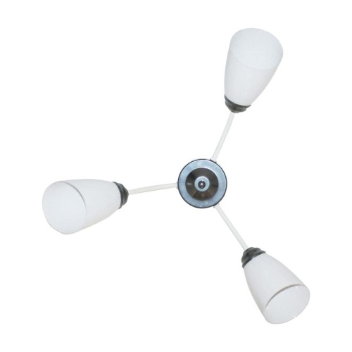 Светильник Китти 131 бел. хром (плафон П0475) НПБ 01-3х60-194 Е27 ИУ | код 1005404447 | Элетех фото 3