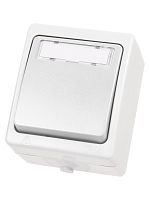 Кнопка звонковая с полем для надписи IP54 6A белая Вуокса TDM | код SQ1803-1006 | TDM