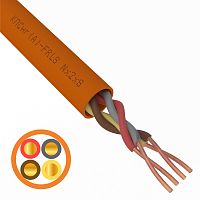 Кабель огнестойкий REXANT КПСнг(А)-FRLS 2x2x0,50 мм кв, бухта 200 м | код 01-4909 | REXANT