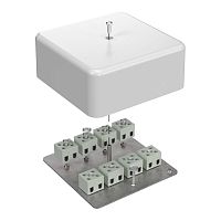 Коробка огнестойкая для кабель-канала 40-0470-FR2.5-16 Е15-Е120 103х103х45 RAL9003 (22 шт/кор) Промрукав | код 40-0470-FR2.5-16 | ПРОМРУКАВ