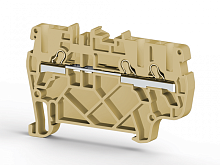 307 430, Клеммник пруж.быстрозажимной (Push in), 3-х выводной, 2,5мм.кв., (бежевый), PYK 2,5E | код 0.0.0.3.07430 | KLEMSAN