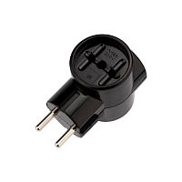 Разветвитель 3-м без заземл. 16А ретро карболит черн. | код 11-1082 | Rexant