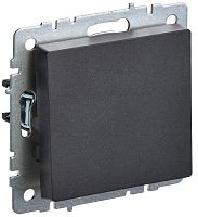 BRITE Выключатель 1-клавишный 10А ВС10-1-0-БрЧ черный | код BR-V10-0-10-K02 | IEK