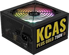 Блок питания Aerocool ATX 750W KCAS PLUS GOLD 750W RGB 80+ gold (20+4pin) APFC 120mm fan color LED 8xSATA RTL | код 1440795 | AEROCOOL