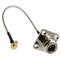 Разъём высокочастотный RUICHI N-KF-15CM-MCX-JW, крепление под 4 винта | код 104929 | Ruichi