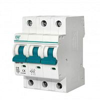 Автоматический выключатель ВА 47-100_3 полюса 16А ток к.з.10кА хар-ка С ESQ | код 14.03.03.000028 | ESQ