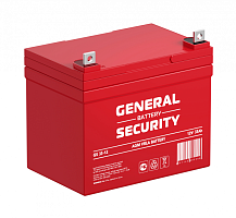 GS33-12 Аккумуляторная батарея систем охраны и пожарной безопасности, напряжение: 12В, ёмкость: 33Ач, клеммы типа: F4, Размеры ДШВ: 196х130х180мм, вес: 9,9кг. Срок службы: до 5 лет. | код GS33-12 | GENERAL SECURITY