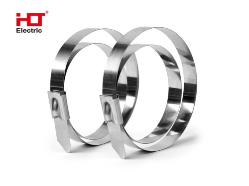 Хомут AISI 316 из нержавеющей стали крепежный под двойной обхват 12x500 HLT | код 084-01-754 | HLT