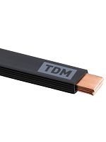 Шина медная гибкая изолированная ШМГ 4х(24х1), 2м, TDM | код SQ0841-0010 | TDM