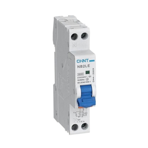 Выключатель автоматический дифференциального тока 1п+N C 10А 30мА 1мод. электрон. тип AC 6кА NB2LE (R) | код 689001 | CHINT Выключатель автоматический дифференциального тока 1п+N C 10А 30мА 1мод. электрон. тип AC 6кА NB2LE (R) | код 689001 | CHINT