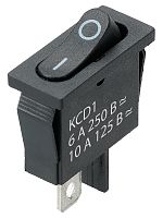 KCD1-101B 250В AC/DC, 1P, 6А, (2с), ON-OFF, черный, Mini TDM | код SQ0746-0173 | TDM