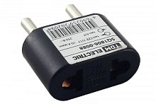 Переходник (тип CEE 7/17 - тип А/F) плоский 10А макс. 250В черный TDM | код SQ1806-0088 | TDM