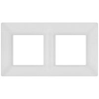 Рамка 2-м Elegance 14-5002-01М для розеток и выключателей матов. бел. Эра Б0065814