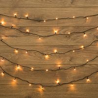 Гирлянда Твинкл Лайт 15 м, темно-зеленый ПВХ, 120 LED, цвет ТЕПЛЫЙ БЕЛЫЙ | код 303-056 | NEON-NIGHT