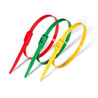 Кабельные стяжки с гор. замком КСГ 8.8?400(зел) -зеленая HLT | код 084-07-232 | HLT