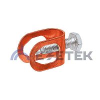 Зажим соединительный пруток — стержень, медь | код 90554 | ЕЗЕТЕК