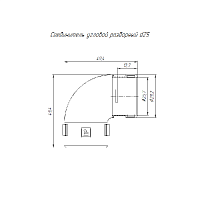 Соединитель угловой разборный сосна д25 (30шт/480шт уп/кор) | код PR13.0281 | Промрукав