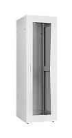 Шкаф напольный серии Lite 19, 42U, стеклянная дверь, Ш600хВ1967хГ800мм, в разобранном виде, серый | код TFI-426080-GMMM-GY | TLK