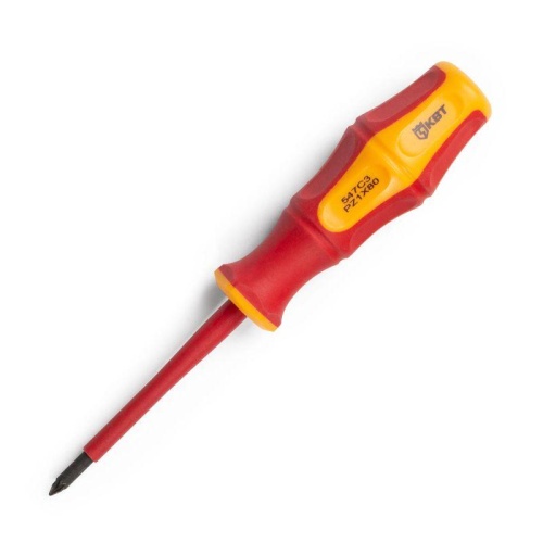 Отвертка диэлектрическая Профи PZ1х80 | код 78613 | КВТ Отвертка диэлектрическая Профи PZ1х80 | код 78613 | КВТ