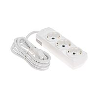 Удлинитель PREMIUM 3 гнезда, 1,5м, 3х1,5мм?, с/з, белый REXANT | код 13-4100 | REXANT