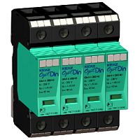 Ограничитель импульсных перенапряжений (УЗИП)  OptiDin OM-II-4-280/40/X | код 114303 | КЭАЗ 