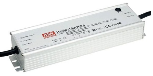 Источник питания AC-DC, 150Вт, стабилизатор тока, IP67, вход 180…528В AC, 47…63Гц/254…747В DC, ККМ, выход 500мА/30…300В, изоляция 3750В AC, в кожухе 245х68х39, -40…+70С, потенциометр, димминг 3 в 1 | код HVGC-150-500AB | MeanWell Источник питания AC-DC, 150Вт, стабилизатор тока, IP67, вход 180…528В AC, 47…63Гц/254…747В DC, ККМ, выход 500мА/30…300В, изоляция 3750В AC, в кожухе 245х68х39, -40…+70С, потенциометр, димминг 3 в 1 | код HVGC-150-500AB | MeanWell