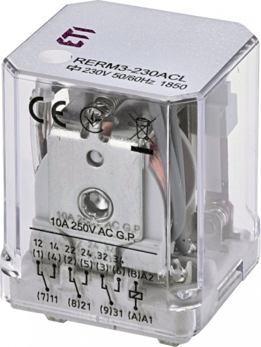 Реле электромеханическое RERM3-230ACL | код 002473061 | ETI Реле электромеханическое RERM3-230ACL | код 002473061 | ETI