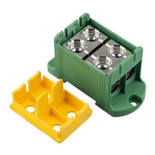 Клемма вводная силовая распределительная КВС 16-95кв.мм 2-рядная PE желт./зел. Rexant 11-2117 фото 5 Клемма вводная силовая распределительная КВС 16-95кв.мм 2-рядная PE желт./зел. Rexant 11-2117 фото 5