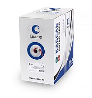 Cabeus UTP-4P-Cat.5e-SOLID-LSZH-RD Кабель витая пара UTP (U/UTP), категория 5e, 4 пары (24 AWG), одножильный, красный, LSZH, нг(А)-HF, (305 м), системная гарантия 25 лет. | код 9778c | Cabeus