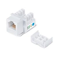 Cabeus KJ-RJ12-90 Degree Вставка Keystone Jack, RJ-12(6P6C), угол 90 градусов, 110 IDC | код 7957c | Cabeus